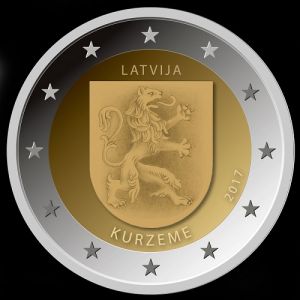 2017 Łotwa - Kurzeme 2 euro
